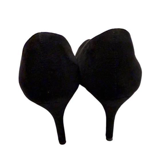 Trary Women's Shoes Basic Suede Heels Pointed Toe Black Size 7 - Picture 3 of 5